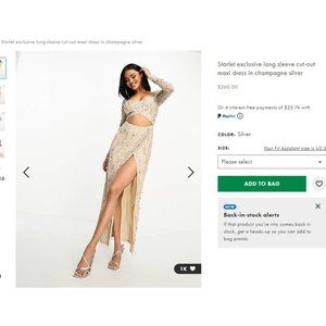 Starlet Long Sleeve Maxi-Dress